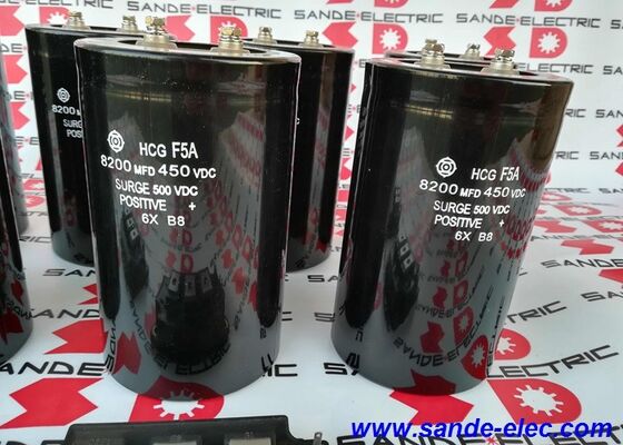 히타치 콘덴시터 HCG F5A 8200MFD 450VDC SURGE 500 VDC