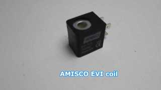 AMISCO EVI7/9 AC110V 솔레노이드 밸브 코일 22mm | 5VA 100% ED IP65 | EVI 7 시리즈 공압 쇼케이스
